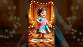 So Cute Indian Baby Dance 😍🪔 | 2-Year Toddler Festive Moves 🇮🇳✨ #shorts#viral#trending#DreamScreenAI