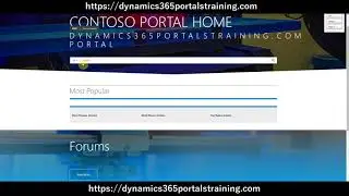FREE Dynamics 365 Portals Training Video Overview