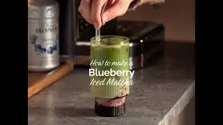 Blueberry Iced Matcha Recipe with MONIN