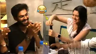 Vaishnav Tej Hilarious Fun On Krithi Shetty at Her Birthday Celebrations | Uppena Movie | Filmylooks