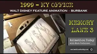 Mark Pudleiner's MEMORY LANE 3 : My Office / Walking the hallways @ Disney Feature Animation 1999