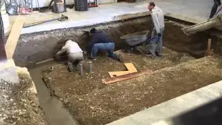 Time lapse Concrete Footer Pour for Redline Tuning's Dyno Pit