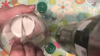 Mixing UV Solar changing pigments into glitter DIY how to