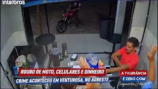 CRIMINOSOS ROUBAM MOTO, CELULARES E DINHEIRO EM VENTUROSA, NO AGRESTE