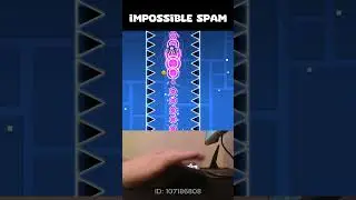Impossible Spam in Geometry Dash #shorts #geometrydash #insanelevel #challengeshorts