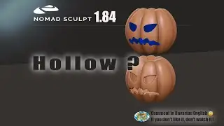 Nomad Sculpt &mdash; Полые объекты &mdash; Учебное пособие (V1.84 &mdash; 28.10.2023)