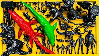 Dinosaurus Jurassic World Dominion: T-rex, Siren Head, Catnap, Skibidi, Godzilla, King Kong