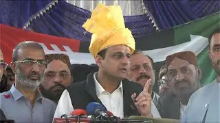 LIVE | ppp Leader Important media Talk | CM Sohil Afridi in Karachi visit