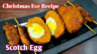 Scotch Egg Recipe | Christmas eve recipe | crispy mince wrapped soft boiled egg | Indian scotch egg