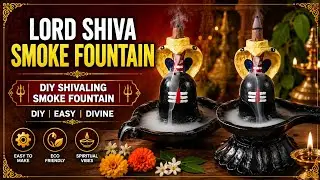 Lord shiva smoke fountain l DIY l craft ideas for home decor l decoration ideas for home l Mahadev 