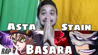 REACT 2 em 1 Rap do Asta e Rap do Stain | (Basara)