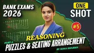 Bank Exams 2026 Reasoning | Puzzles & Seating Arrangement Questions #2 | SBI IBPS RRB PO/Clerk 2026