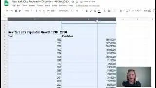 Creating Data Tables and Line Graphs in Google Sheets