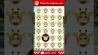 Find the odd emoji out | SH - 58 #goodspin   #oddemojipuzzle #oddoneoutchallenge  #emoji #shorts