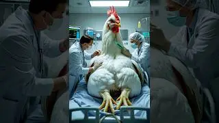 Very big chicken😱 #biganimals #giantanimal