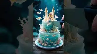 Underwater Mermaid Castle Cake ASMR