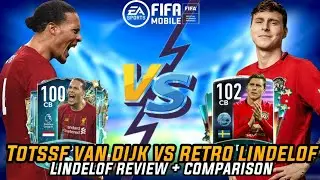 Totssf Virgil Van Dijk VS Retro Stars Lindelof Fifa Mobile 20 | Victor Lindelof Gameplay Review |