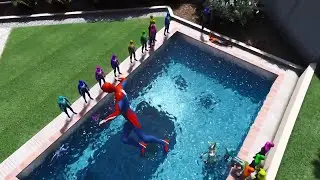 GTA 5 &ldquo;Color Spider-Man Building Combat Jump Failure&rdquo;