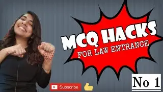 MCQ HACKS FOR LAW ASPIRANTS ||तुक्का कैसे लगाए? ||TGCC LEGAL ||