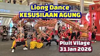 Liong Dance KESUSILAAN AGUNG, Pluit Vilage 31 Jan 2026. #cny2026 #imlek2026 