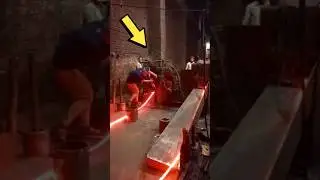 How Are Iron Rods Made Using Hot Rolling #shorts