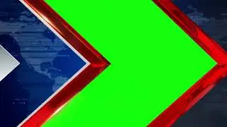 Professional Headlines with Globe and Triangle Green Screen Template | FREE TO USE | iforEdits