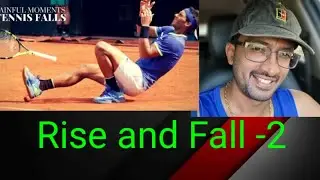 Tennis Rise and fall moments part-2| Must watch those Monster hits🔥🔥🔥#tennis #federer #sports #funny
