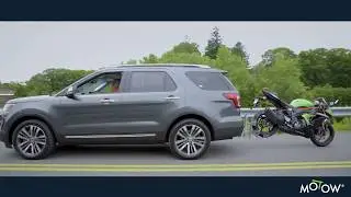 MoTow Motorcycle Tow Hitch for Car, SUV, Truck, RV with Adjustable Hitch up to 600 lb. bike
