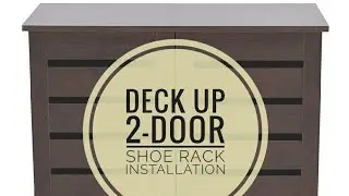 2-door shoe rack installation... How to install shoe rack... wooden