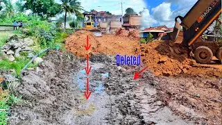 Perfect Rural Road Construction | Bulldozer & Dump Trucks Working Hard to Remove Old Foundation