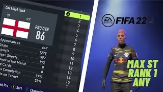 FIFA 22 Pro Clubs Rank 1 Any Clinical Striker (1K+Goals)Max Build (New)