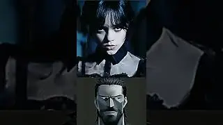 Anime Giga Chad Reacts to Jenna Ortega Wednesday Dance Boombastic #shorts #anime #jennaortega