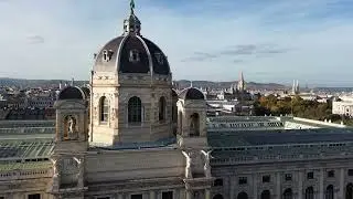 Aerial View of Vienna's Natural History Museum