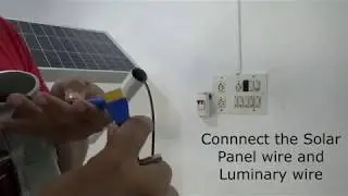 Solar Street Light 20 Watt with 3200 Lumens and 40 Watt Solar Panel and 32 Ah Built in Battery