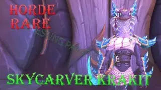 RARE - Skycarver Krakit - Vol'dun - Battle for Azeroth - Wow