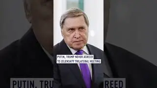 Kremlin aide: Putin, Trump never agreed to Zelenskyy trilateral meeting