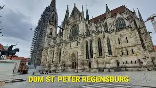 Dom Platz Regensburg. Король 👑 Баварии Людвиг 1