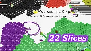🔥 Epic 22 Slices and full Map Control in Hexanaut.io!