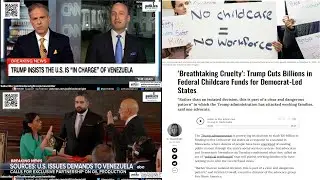 Trump & Miller Demand Control of Venezuela Oil & Military Might While Slashing Childcare