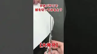 【実験】紙をすきバサミで切るとどうなる？ #セニング #美容師 #美容室 #ヘアカット