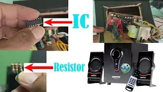 Troubleshooting Geepas 2.1 Multimedia Speaker no audio/Replaced IC & 270 ohms resistor