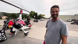 Gyrocopter flies and drives from Oshkosh to Sturgis 2023 USA tour of Driving Car you can buy Today