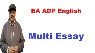 BA ADP English Multi Topics Essay