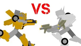 Transformers Bumblebee VS Soundwave (stick nodes)