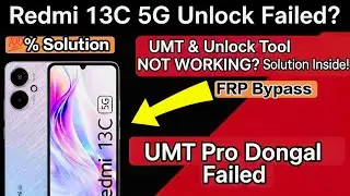 Redmi 13c frp bypass and unlock  💯% Solution 