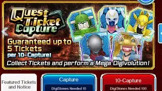 Digimon Links - Quest Ticket Capture - Don't Get Duped!