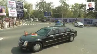 PM Modi and President Trump's roadshow to Sabarmati Ashram in Ahmedabad, Gujarat
