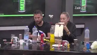 Zadruga 3 - Luna i Marko večeraju/doručkuju nakon priče sa Mirkom - 28.05.2020.