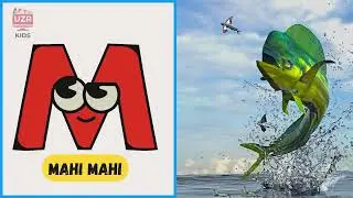 A to Z Sea Creatures Song 🌊 | Ocean Animals ABC for Kids | Learn Alphabet with UZR Kids