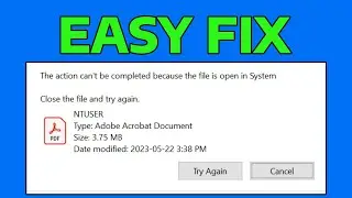 How To Fix Can't Delete File Is Open in System